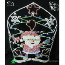 Novos modelos rhinestone royal accessories wholesale tiara Santa Claus crown